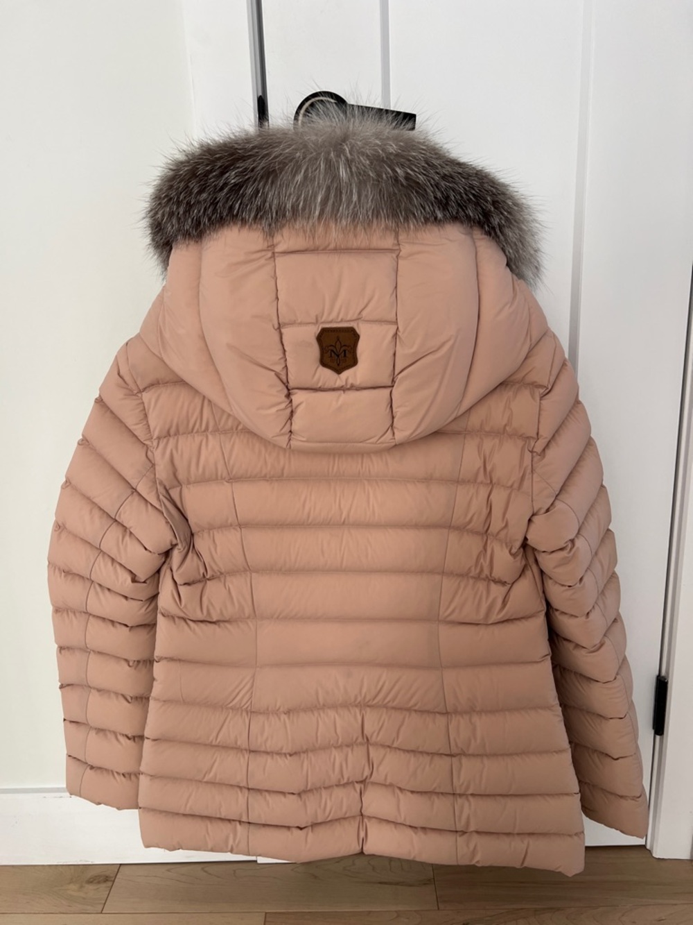 Mackage Quilted Down Jacket with Fur Trim - Picture 3 of 4